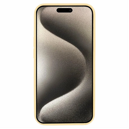 BJT Series For iPhone 15 Case TPU+Silicone Fabric Lining Magnetic Phone Case (Big Rear Lens Hole)