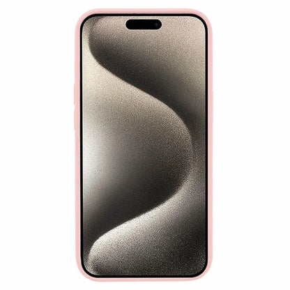 BJT Series For iPhone 15 Case TPU+Silicone Fabric Lining Magnetic Phone Case (Big Rear Lens Hole)