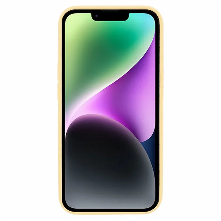 BJT Series For iPhone 14 Magnetic Phone Case TPU+Silicone Fabric Lining Back Cover