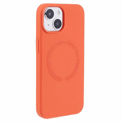BJT Series For iPhone 14 Magnetic Phone Case TPU+Silicone Fabric Lining Back Cover