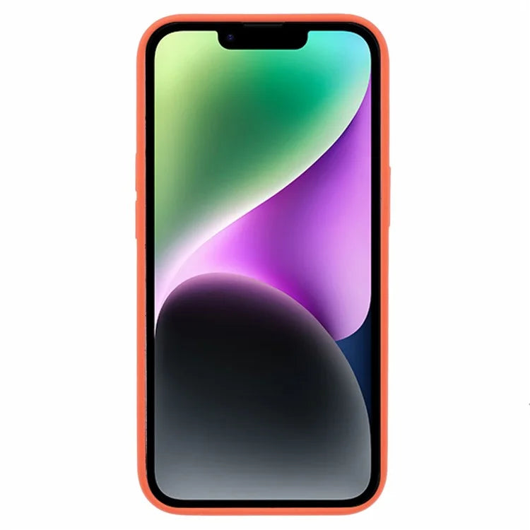 BJT Series For iPhone 14 Magnetic Phone Case TPU+Silicone Fabric Lining Back Cover