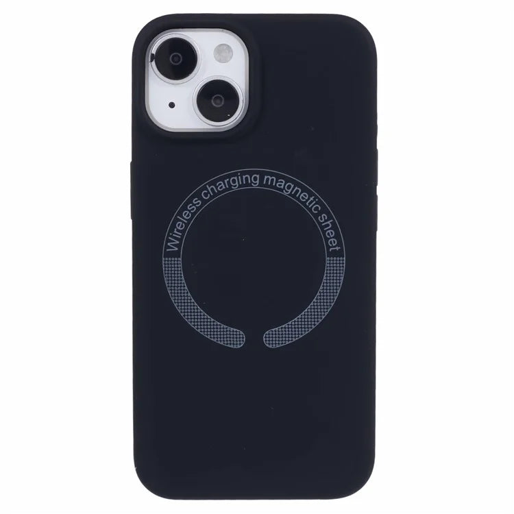BJT Series For iPhone 13 6.1 inch Magnetic Phone Case TPU+Silicone Cover with Big Rear Lens Hole