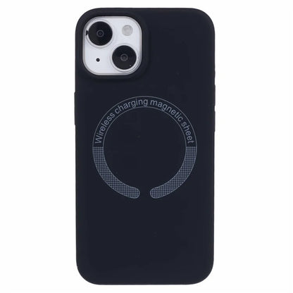 BJT Series For iPhone 13 6.1 inch Magnetic Phone Case TPU+Silicone Cover with Big Rear Lens Hole