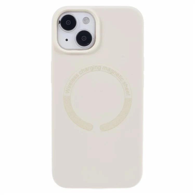 BJT Series For iPhone 13 6.1 inch Magnetic Phone Case TPU+Silicone Cover with Big Rear Lens Hole