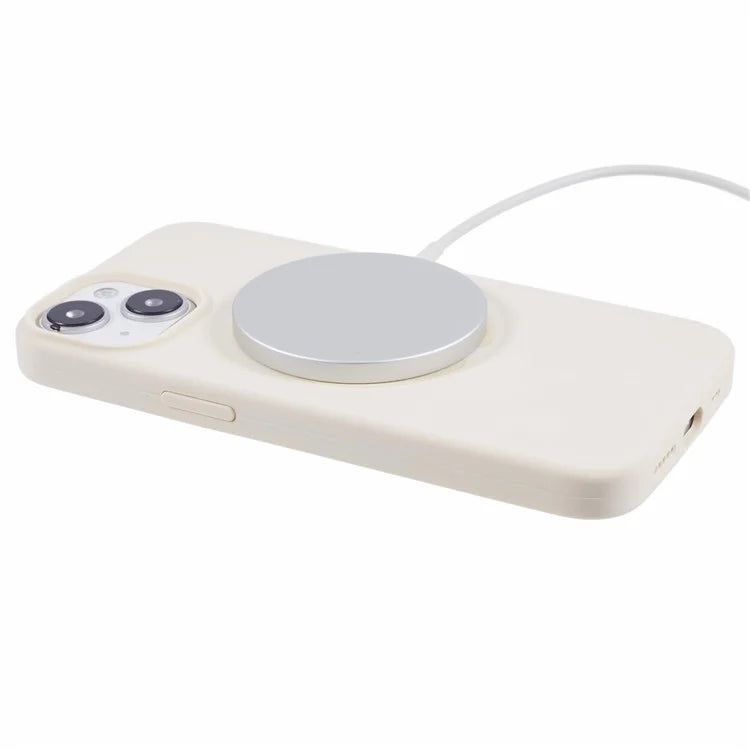BJT Series For iPhone 13 6.1 inch Magnetic Phone Case TPU+Silicone Cover with Big Rear Lens Hole