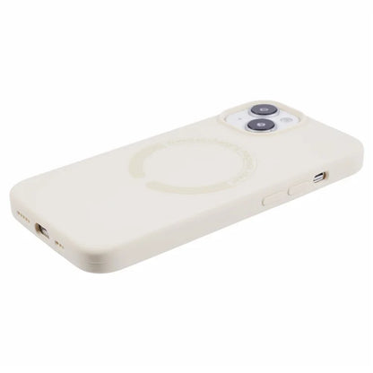 BJT Series For iPhone 13 6.1 inch Magnetic Phone Case TPU+Silicone Cover with Big Rear Lens Hole