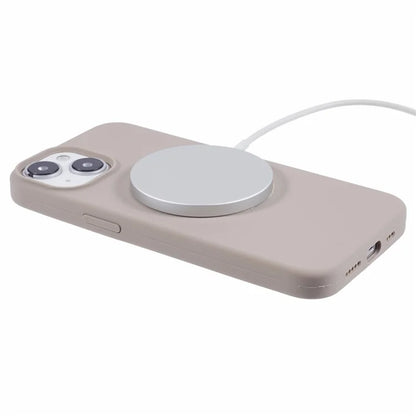 BJT Series For iPhone 13 6.1 inch Magnetic Phone Case TPU+Silicone Cover with Big Rear Lens Hole