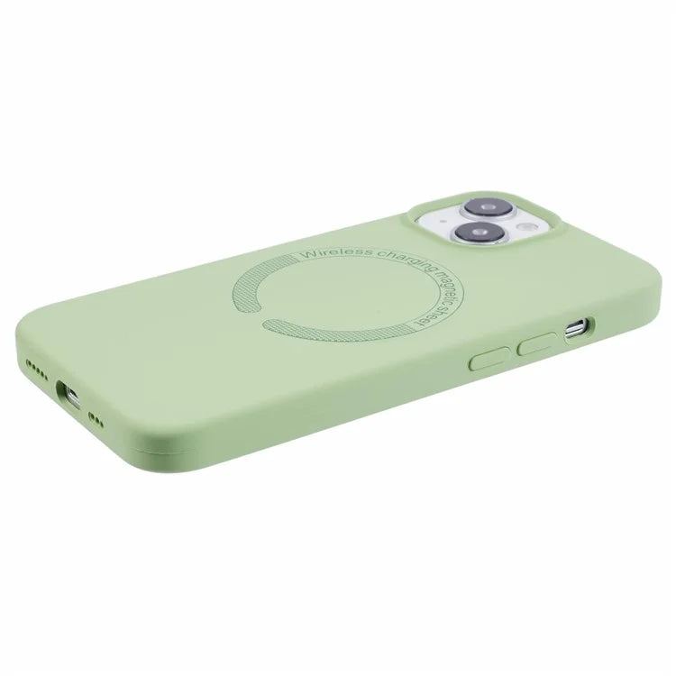 BJT Series For iPhone 13 6.1 inch Magnetic Phone Case TPU+Silicone Cover with Big Rear Lens Hole