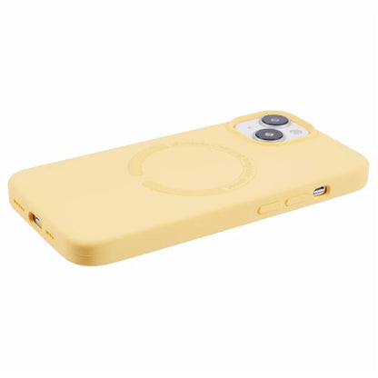 BJT Series For iPhone 13 6.1 inch Magnetic Phone Case TPU+Silicone Cover with Big Rear Lens Hole