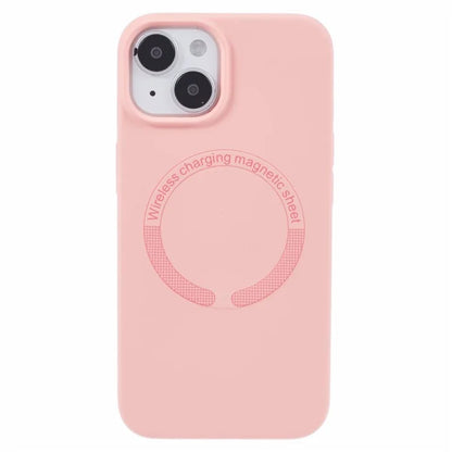 BJT Series For iPhone 13 6.1 inch Magnetic Phone Case TPU+Silicone Cover with Big Rear Lens Hole
