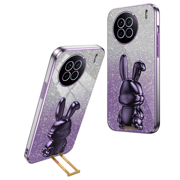 For vivo X90 5G Case Rabbit Design PC+TPU Kickstand Phone Cover