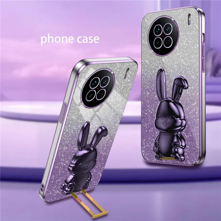 For vivo X90 5G Case Rabbit Design PC+TPU Kickstand Phone Cover