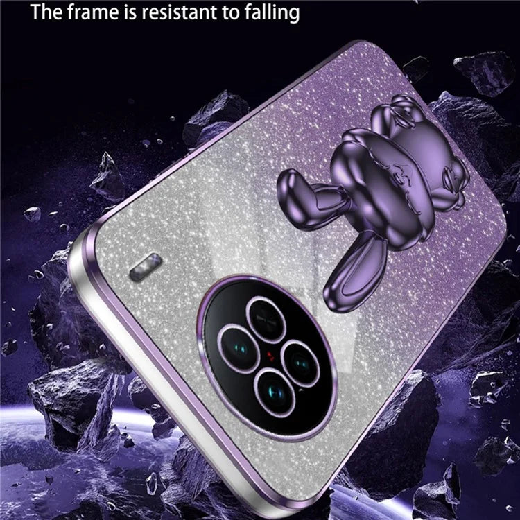For vivo X90 5G Case Rabbit Design PC+TPU Kickstand Phone Cover
