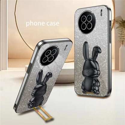 For vivo X90 5G Case Rabbit Design PC+TPU Kickstand Phone Cover