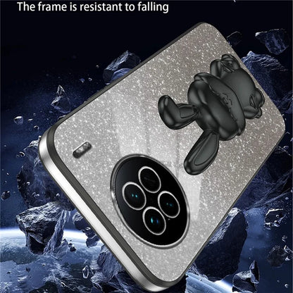 For vivo X90 5G Case Rabbit Design PC+TPU Kickstand Phone Cover