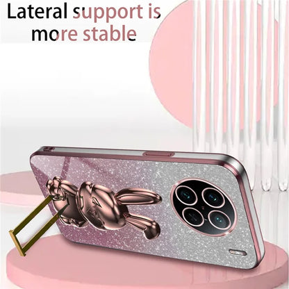 For vivo X90 Pro 5G Slim Case Rabbit Design PC+TPU Kickstand Phone Shell
