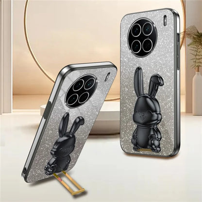 For vivo X90 Pro 5G Slim Case Rabbit Design PC+TPU Kickstand Phone Shell
