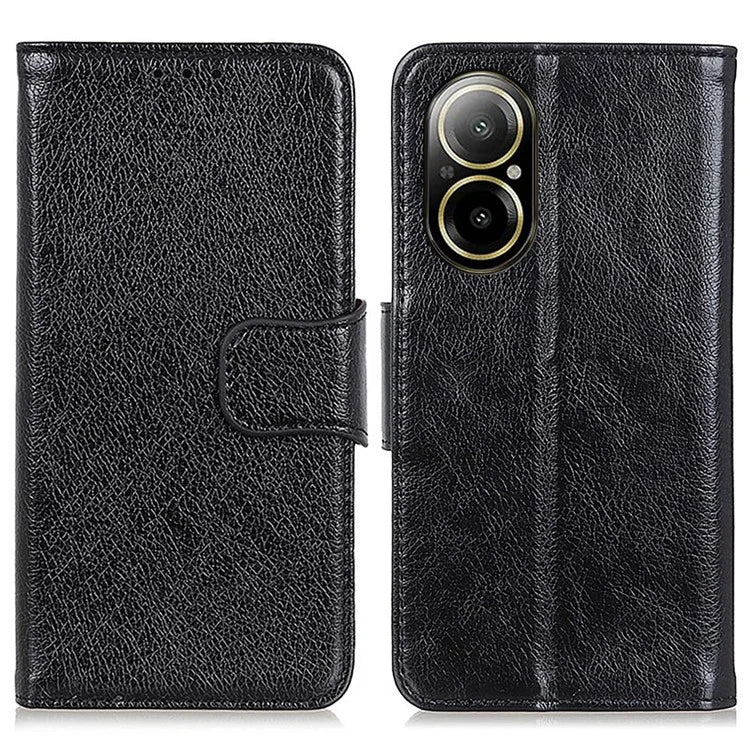 For Realme C67 4G Case Wallet Split Leather Shockproof TPU Inner Shell Phone Cover