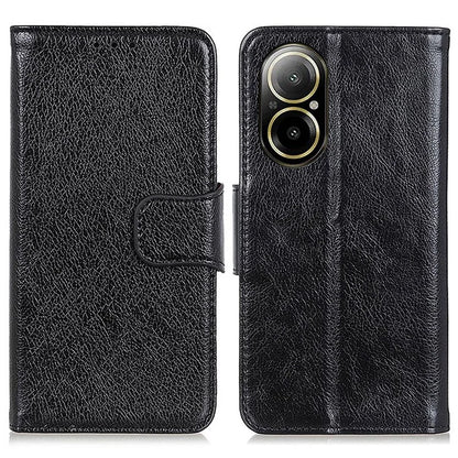 For Realme C67 4G Case Wallet Split Leather Shockproof TPU Inner Shell Phone Cover
