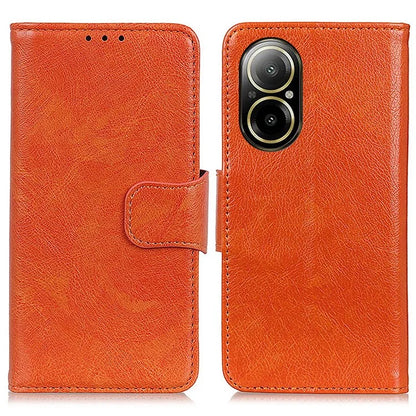For Realme C67 4G Case Wallet Split Leather Shockproof TPU Inner Shell Phone Cover