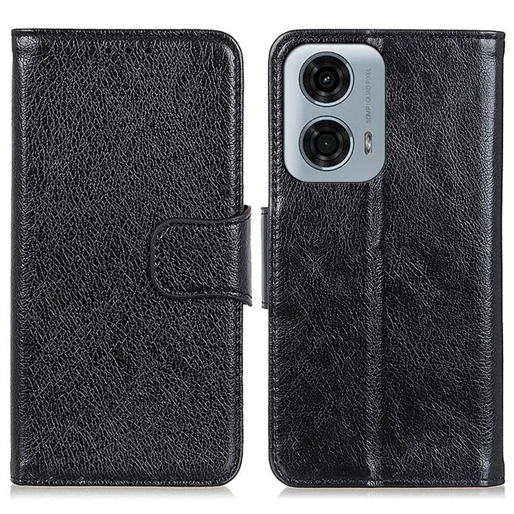 For Motorola Moto G04 4G / Moto G24 4G Case Wallet with Card Holder Split Leather Phone Cover