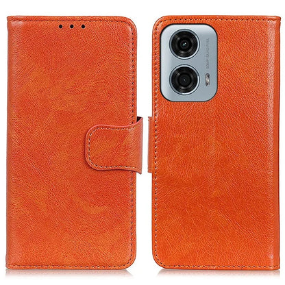 For Motorola Moto G04 4G / Moto G24 4G Case Wallet with Card Holder Split Leather Phone Cover