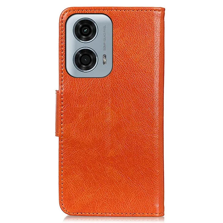 For Motorola Moto G04 4G / Moto G24 4G Case Wallet with Card Holder Split Leather Phone Cover