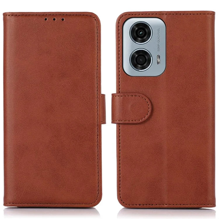 For Motorola Moto G04 4G / Moto G24 4G Case Flip Wallet PU Leather Drop Protection Phone Cover
