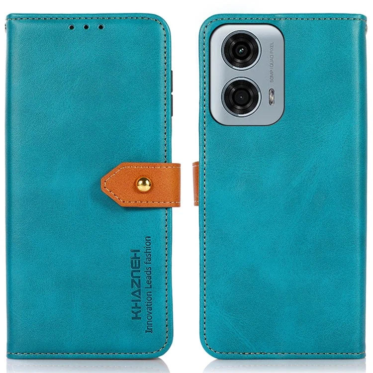 KHAZNEH For Motorola Moto G04 4G / Moto G24 4G Case Flip Leather Golden Buckle Protective Cover