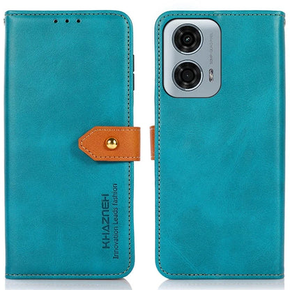 KHAZNEH For Motorola Moto G04 4G / Moto G24 4G Case Flip Leather Golden Buckle Protective Cover