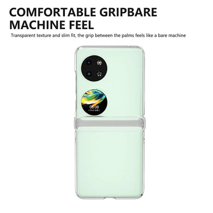 For Huawei Pocket 2 Hard PC Case Transparent Hinge Protection Matte Texture Slim Phone Cover