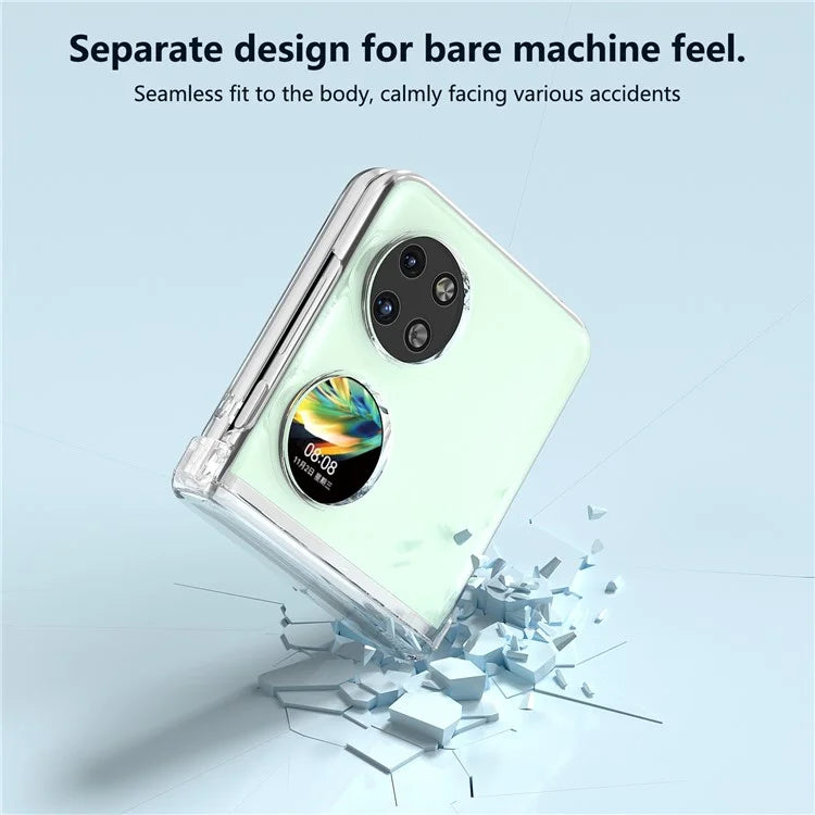 For Huawei Pocket 2 Hard PC Case Transparent Hinge Protection Matte Texture Slim Phone Cover