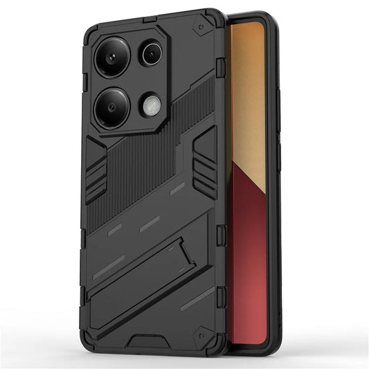 For Xiaomi Redmi Note 13 Pro 4G / Poco M6 Pro 4G Cell Phone Case PC+TPU Back Cover with Kickstand