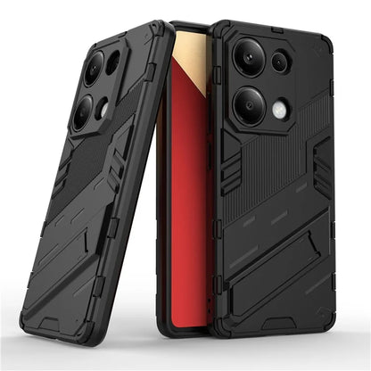 For Xiaomi Redmi Note 13 Pro 4G / Poco M6 Pro 4G Cell Phone Case PC+TPU Back Cover with Kickstand