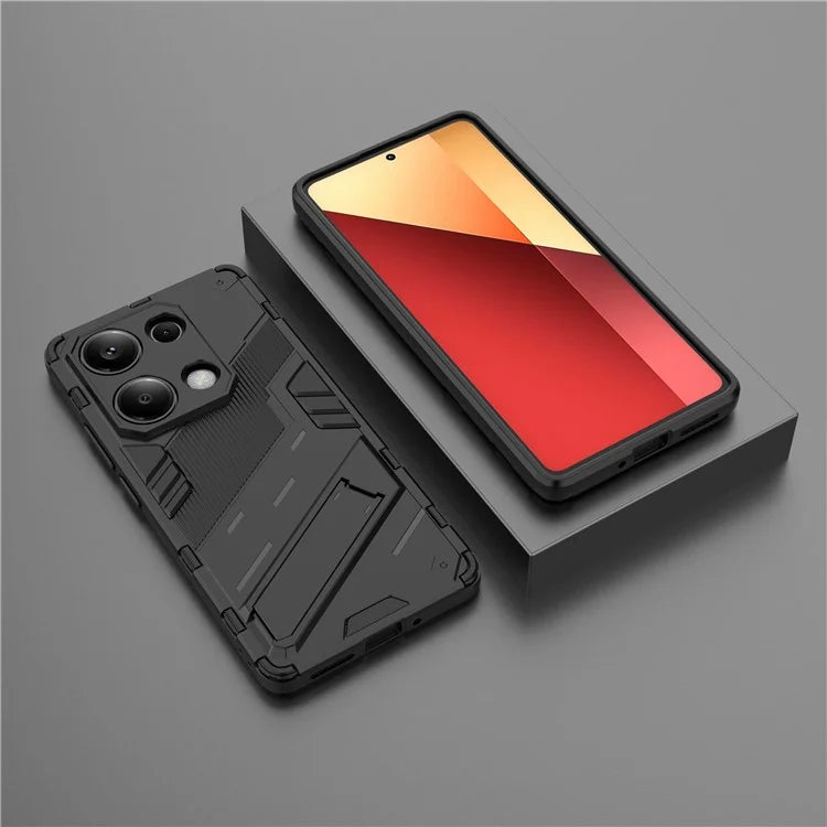 For Xiaomi Redmi Note 13 Pro 4G / Poco M6 Pro 4G Cell Phone Case PC+TPU Back Cover with Kickstand