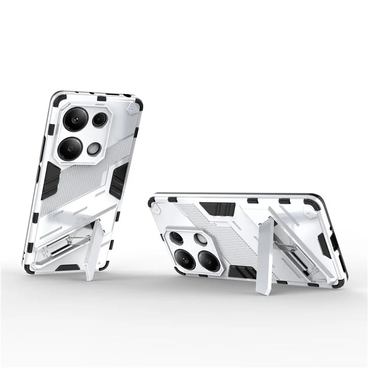 For Xiaomi Redmi Note 13 Pro 4G / Poco M6 Pro 4G Cell Phone Case PC+TPU Back Cover with Kickstand