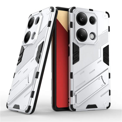 For Xiaomi Redmi Note 13 Pro 4G / Poco M6 Pro 4G Cell Phone Case PC+TPU Back Cover with Kickstand