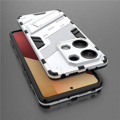 For Xiaomi Redmi Note 13 Pro 4G / Poco M6 Pro 4G Cell Phone Case PC+TPU Back Cover with Kickstand