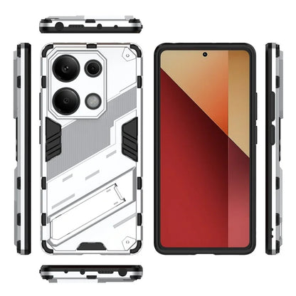 For Xiaomi Redmi Note 13 Pro 4G / Poco M6 Pro 4G Cell Phone Case PC+TPU Back Cover with Kickstand