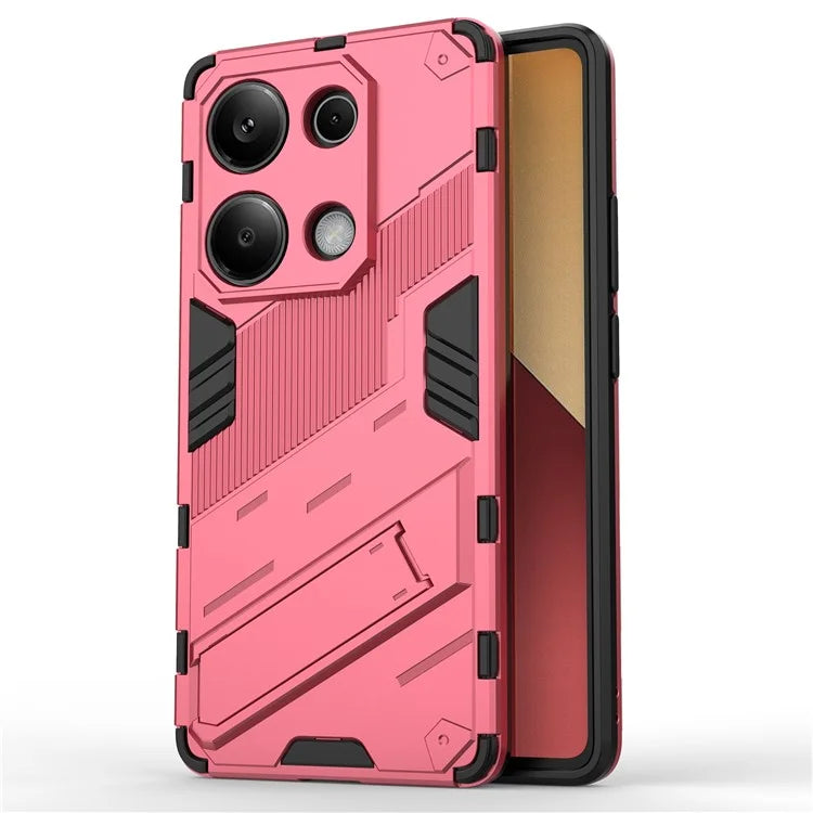 For Xiaomi Redmi Note 13 Pro 4G / Poco M6 Pro 4G Cell Phone Case PC+TPU Back Cover with Kickstand