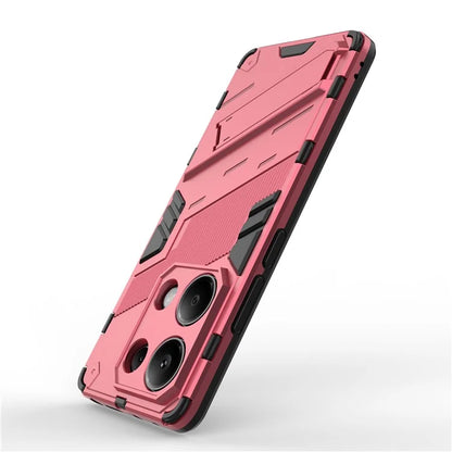 For Xiaomi Redmi Note 13 Pro 4G / Poco M6 Pro 4G Cell Phone Case PC+TPU Back Cover with Kickstand