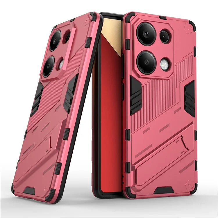 For Xiaomi Redmi Note 13 Pro 4G / Poco M6 Pro 4G Cell Phone Case PC+TPU Back Cover with Kickstand
