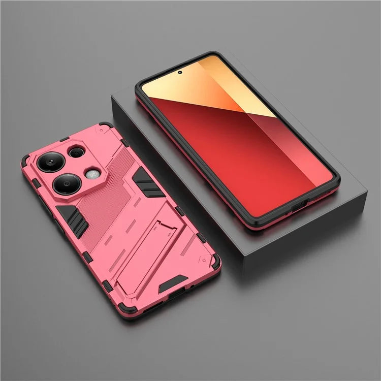 For Xiaomi Redmi Note 13 Pro 4G / Poco M6 Pro 4G Cell Phone Case PC+TPU Back Cover with Kickstand