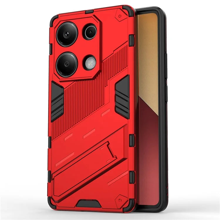 For Xiaomi Redmi Note 13 Pro 4G / Poco M6 Pro 4G Cell Phone Case PC+TPU Back Cover with Kickstand