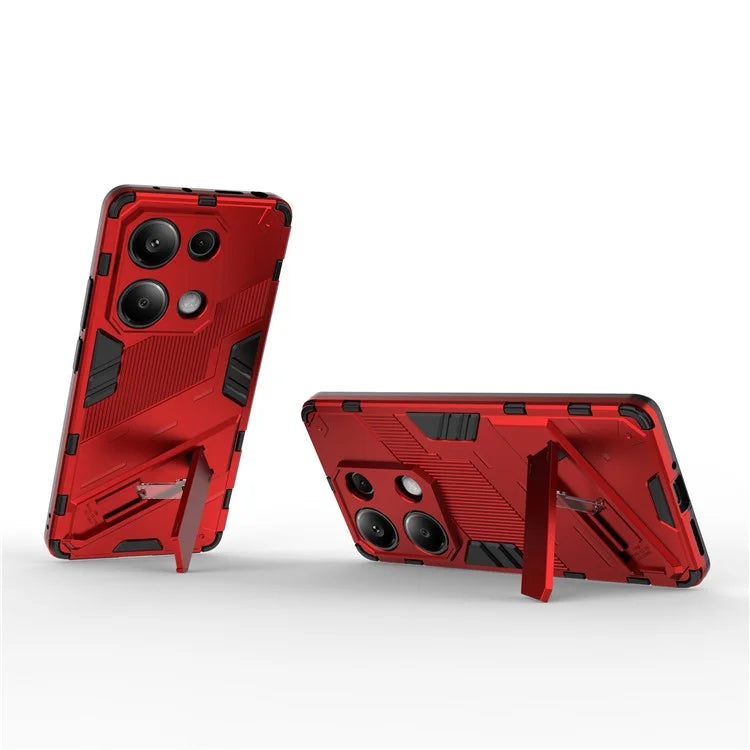 For Xiaomi Redmi Note 13 Pro 4G / Poco M6 Pro 4G Cell Phone Case PC+TPU Back Cover with Kickstand