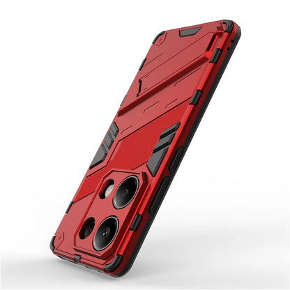 For Xiaomi Redmi Note 13 Pro 4G / Poco M6 Pro 4G Cell Phone Case PC+TPU Back Cover with Kickstand