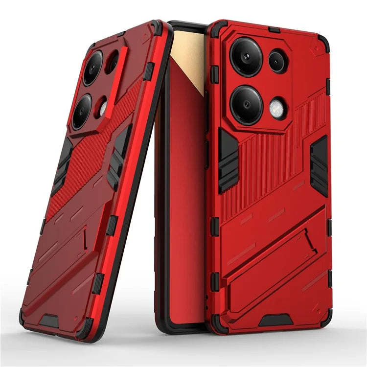 For Xiaomi Redmi Note 13 Pro 4G / Poco M6 Pro 4G Cell Phone Case PC+TPU Back Cover with Kickstand