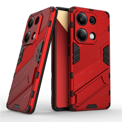 For Xiaomi Redmi Note 13 Pro 4G / Poco M6 Pro 4G Cell Phone Case PC+TPU Back Cover with Kickstand