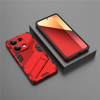For Xiaomi Redmi Note 13 Pro 4G / Poco M6 Pro 4G Cell Phone Case PC+TPU Back Cover with Kickstand