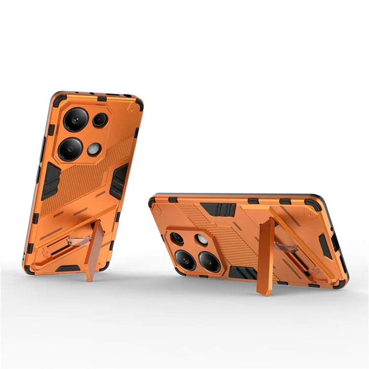 For Xiaomi Redmi Note 13 Pro 4G / Poco M6 Pro 4G Cell Phone Case PC+TPU Back Cover with Kickstand